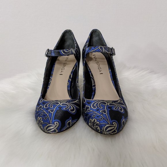 Rare Via Spiga Deanna Mary Jane Printed Heel - Picture 2 of 7